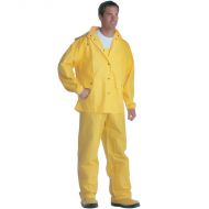 Rain Suit, 3-piece .35 MIL PVC, Yellow 