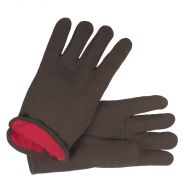 Brown Jersey Glove, Clute Pattern, 12/PK