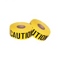 Barricade Tape, Caution, 3" x 1000 ft. roll